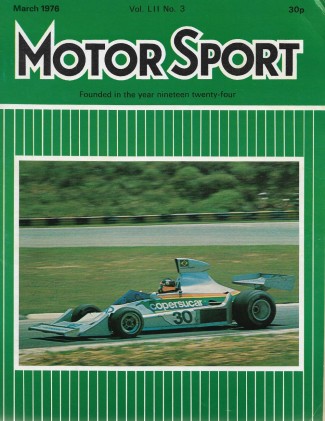 MOTOR SPORT 1976 MAR - FIAT 130, M-B 450 SE, BUGATTI 3.3L TYPE 59